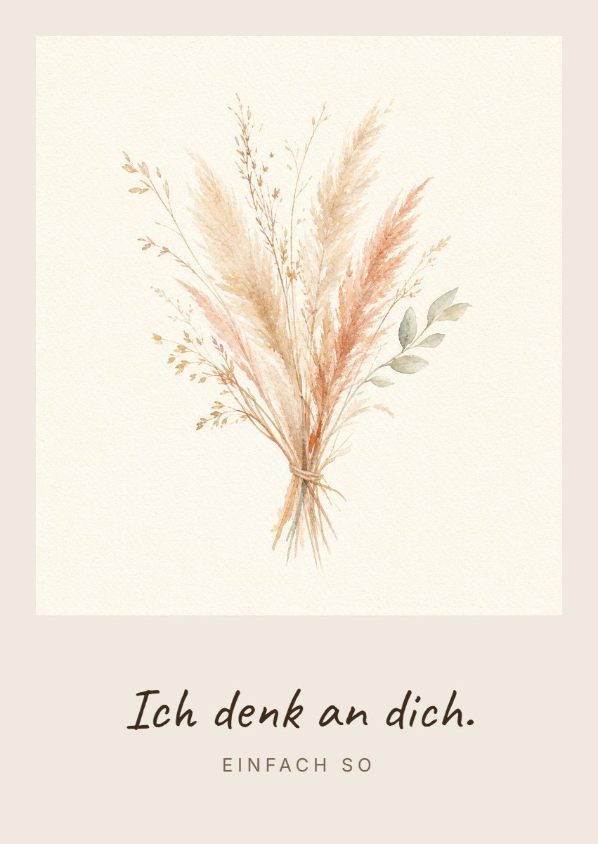 Ich denk an dich. — Einfach so